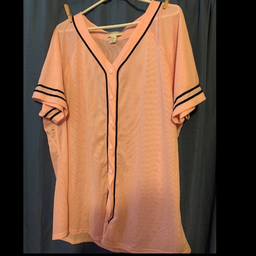 Forever 21 plus size mesh jersey